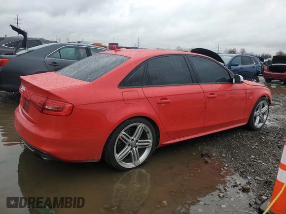 2013 Audi S4 Premium Plus with VIN WAUDGAFL0DA076190, listed as a Copart auction lot 80737894 with 107,369 mi miles and Salvage Title. Bid and sale history available at carsss.com. Image 3.