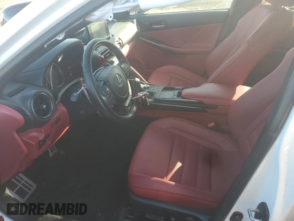 2024 Lexus IS 350 F Sport with VIN JTHGZ1E29R5034487, listed as a Copart auction lot 87899355 with 12,895 mi miles and Salvage title. Bid and sale history available at DreamBid. Image 7.