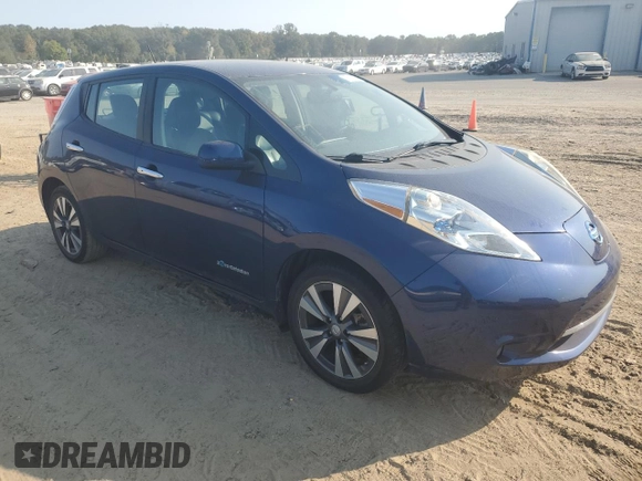 2016 Nissan LEAF S with VIN 1N4BZ0CP5GC303118, listed as a Copart auction lot 75615624 with 50,297 mi miles and Clean Title. Bid and sale history available at carsss.com. Image 4.