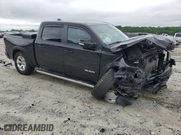 2022 Ram 1500 Big Horn with VIN 1C6SRFFT5NN448240, listed as a Copart auction lot 58556525 with 45,591 mi miles and Salvage title. Bid and sale history available at DreamBid. Image 4.