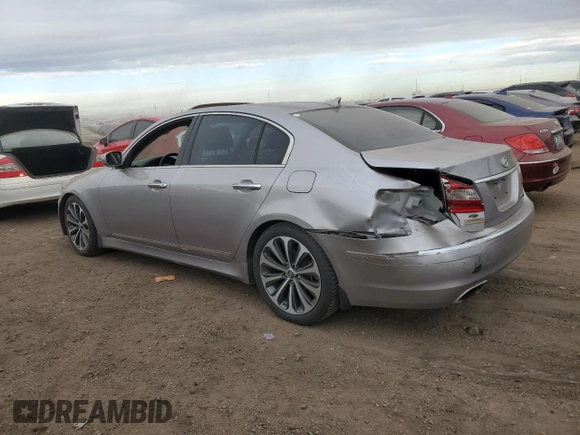 2012 Hyundai Genesis 5.0L R-Spec with VIN KMHGC4DH9CU192945, listed as a Copart auction lot 83800404 with 101,924 mi miles and Salvage Title. Bid and sale history available at carsss.com. Image 2.