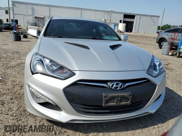 2013 Hyundai Genesis Coupe R-Spec with VIN KMHHU6KJ3DU112575, listed as a Copart auction lot 57287265 with 55,720 mi miles and Salvage title. Bid and sale history available at DreamBid. Image 5.