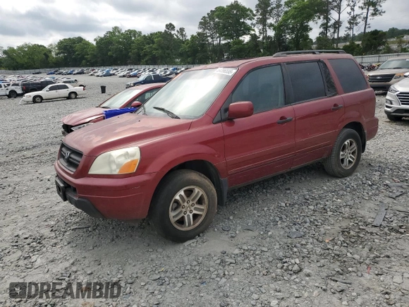 2005 Honda Pilot EX-L with VIN 5FNYF18515B057551, listed as a Copart auction lot 54396555 with 332,831 mi miles and Clean Title. Bid and sale history available at carsss.com. Image 1.