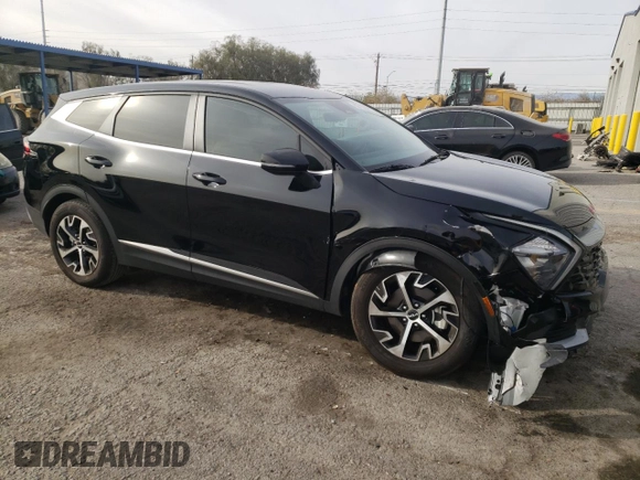 2023 Kia Sportage EX with VIN 5XYK33AF2PG135411, listed as a Copart auction lot 83716234 with 9,340 mi miles and Salvage Title. Bid and sale history available at DreamBid. Image 4.