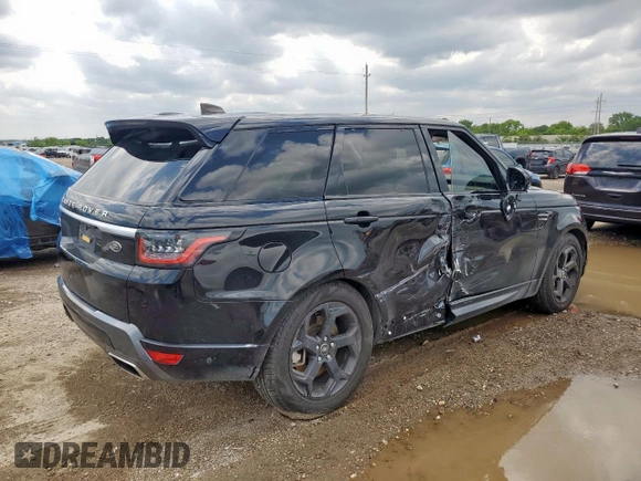 2019 Land Rover Range Rover Sport HSE with VIN SALWR2RV2KA847960, listed as a Copart auction lot 60087215 with 51,424 mi miles and Salvage title. Bid and sale history available at DreamBid. Image 3.