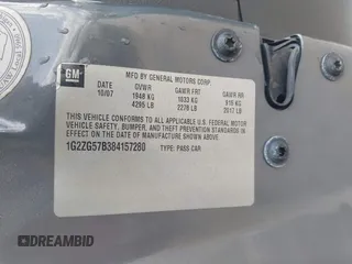 2008 Pontiac G6 с VIN 1G2ZG57B384157280, выставлен на аукционе IAAI как лот 42352558 с пробегом 189 011 миль миль и . История ставок и продаж доступна на DreamBid. Изображение 9.