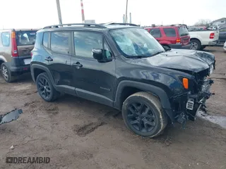 2018 Jeep Renegade Latitude with VIN ZACCJBBB5JPH00547, listed as a IAAI auction lot 41673532 with 88,167 mi miles. Bid and sale history available at carsss.com. Image 1.