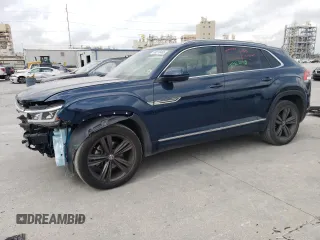 2022 Volkswagen Atlas SEL R-Line z VIN 1V2SE2CAXNC217098, wystawiony jako Copart lot #49218465 z przebiegiem 80 585 mil mil oraz Szkoda całkowita • Salvage title. Historia ofert i sprzedaży dostępna na DreamBid. Obrazek 1.