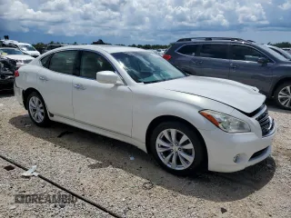 2011 Infiniti M37 with VIN JN1BY1AP1BM323717, listed as a Copart auction lot 60325524 with 155,508 mi miles and Salvage Title. Bid and sale history available at carsss.com. Image 4.