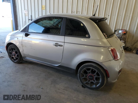 2013 FIAT 500 Sport with VIN 3C3CFFBR1DT709382, listed as a Copart auction lot 46302325 with 164,561 mi miles and Salvage Title. Bid and sale history available at carsss.com. Image 2.