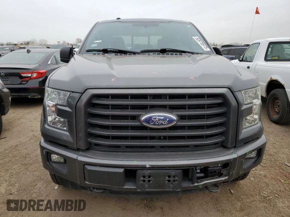 2017 Ford F-150 XL with VIN 1FTEW1EG8HFB09153, listed as a Copart auction lot 50978975 with 103,706 mi miles and Salvage Title. Bid and sale history available at carsss.com. Image 5.