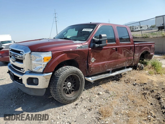 2012 Ford F-350 XL with VIN 1FT8W3BT5CEA88061, listed as a Copart auction lot 62383045 with 128,980 mi miles and Salvage title. Bid and sale history available at DreamBid. Image 1.