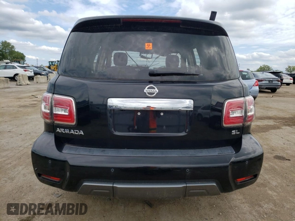 2019 Nissan Armada SV with VIN JN8AY2NC8K9580189, listed as a Copart auction lot 69314404 with Not Provided miles and Clean Title. Bid and sale history available at carsss.com. Image 6.