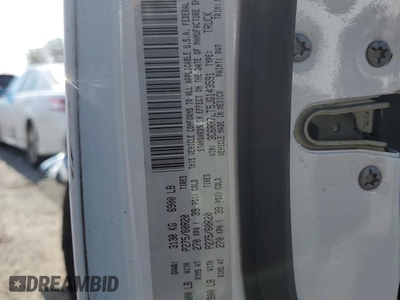 2018 Ram 1500 Big Horn with VIN 3C6RR7LT5JG143591, listed as a Copart auction lot 50632235 with 89,392 mi miles and Salvage Title. Bid and sale history available at carsss.com. Image 12.