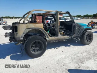 2020 Jeep Wrangler Unlimited Sahara with VIN 1C4HJXEN7LW232934, listed as a Copart auction lot 49422145 with 0 mi miles and Non Repairable. Bid and sale history available at carsss.com. Image 3.