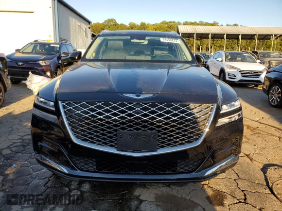 2022 Genesis GV80 with VIN KMUHCESC4NU080544, listed as a Copart auction lot 74490614 with 27,720 mi miles and Salvage title. Bid and sale history available at DreamBid. Image 5.