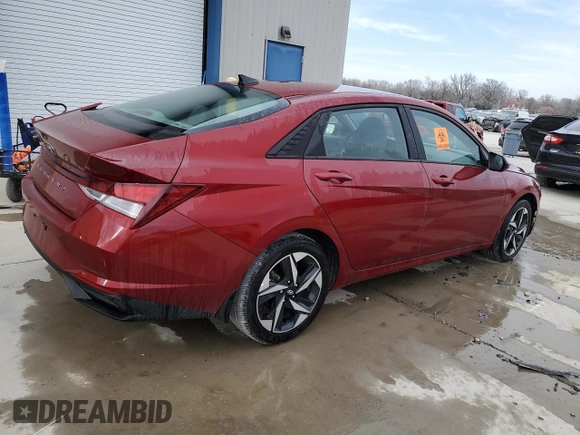 2023 Hyundai Elantra SEL with VIN KMHLS4AG8PU606168, listed as a Copart auction lot 49257485 with 11,945 mi miles and Salvage Title. Bid and sale history available at DreamBid. Image 3.
