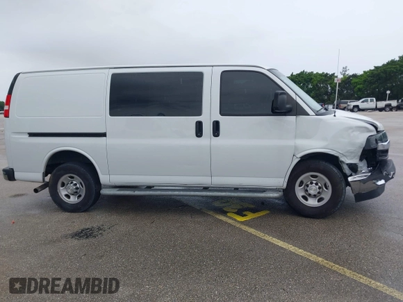 2021 Chevrolet Express Cargo with VIN 1GCWGAFP2M1204749, listed as a IAAI auction lot 42672844 with 57,795 mi miles and . Bid and sale history available at DreamBid. Image 13.