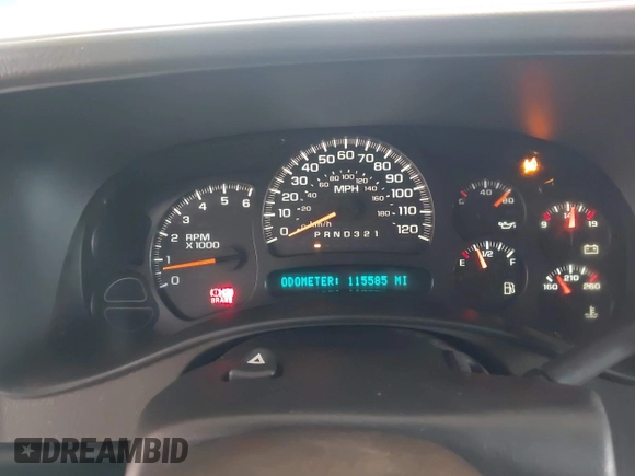 2006 Chevrolet Tahoe Z71 with VIN 1GNEK13Z06R121770, listed as a IAAI auction lot 41637045 with 115,585 mi miles. Bid and sale history available at carsss.com. Image 7.