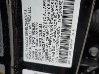2023 Honda Accord Touring with VIN 1HGCY2F83PA045874, listed as a Copart auction lot 52788105 with 7,407 mi miles and Salvage title. Bid and sale history available at DreamBid. Image 13.
