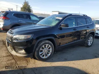 2019 Jeep Cherokee Latitude with VIN 1C4PJLCB5KD333235, listed as a Copart auction lot 44188645 with 115,166 mi miles and Salvage Title. Bid and sale history available at carsss.com. Image 1.