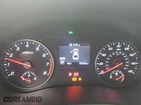 2020 Kia Stinger GT-Line with VIN KNAE15LA7L6084725, listed as a Copart auction lot 86960634 with 92,929 mi miles and Salvage Title. Bid and sale history available at carsss.com. Image 9.