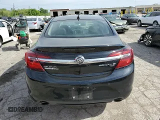 2014 Buick Regal Premium I with VIN 2G4GP5EX7E9201996, listed as a Copart auction lot 57182055 with 102,474 mi miles and Salvage title. Bid and sale history available at DreamBid. Image 6.