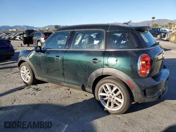 2014 MINI Countryman S with VIN WMWZC3C58EWT01267, listed as a Copart auction lot 47268355 with 45,430 mi miles and Salvage Title. Bid and sale history available at DreamBid. Image 2.