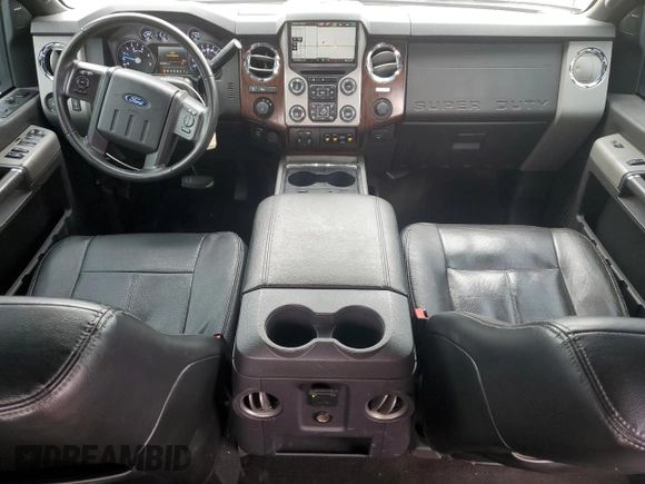 2015 Ford F-350 Platinum with VIN 1FT8W3BT9FED14400, listed as a Copart auction lot 51328055 with 221,505 mi miles and Salvage Title. Bid and sale history available at DreamBid. Image 8.