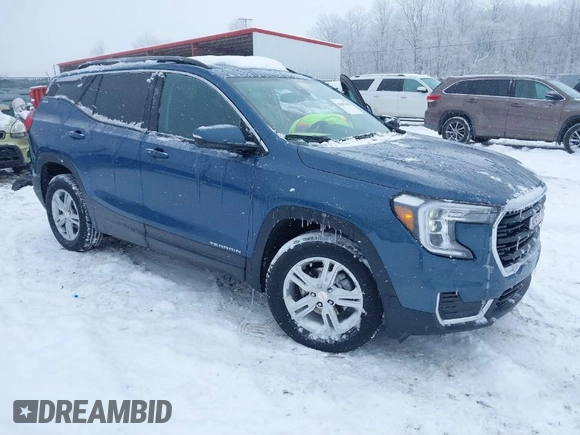 2024 GMC Terrain SLE with VIN 3GKALTEG8RL279172, listed as a IAAI auction lot 41607408 with 11,944 mi miles. Bid and sale history available at carsss.com. Image 1.