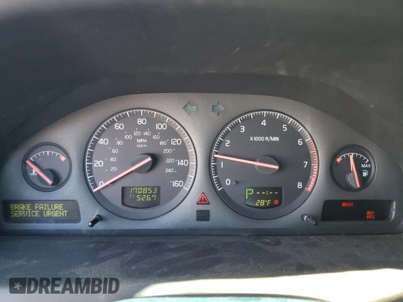 2001 Volvo S60 with VIN YV1RS61R412084860, listed as a Copart auction lot 77227144 with 170,853 mi miles and Non Repairable. Bid and sale history available at carsss.com. Image 9.