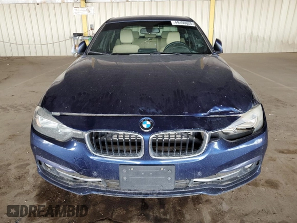 2017 BMW 3 Series 330e iPerformance with VIN WBA8E1C51HK480158, listed as a Copart auction lot 49490625 with 56,270 mi miles and Clean Title. Bid and sale history available at carsss.com. Image 5.