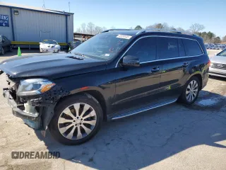 2017 Mercedes-Benz GLS 450 with VIN 4JGDF6EE3HA883469, listed as a Copart auction lot 46098445 with 136,804 mi miles and Salvage Title. Bid and sale history available at DreamBid. Image 1.