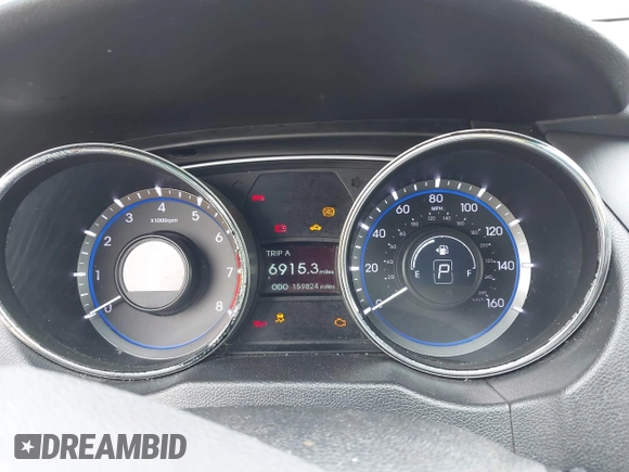 2013 Hyundai Sonata Limited with VIN 5NPEC4AC9DH762751, listed as a IAAI auction lot 42261110 with 159,824 mi miles and . Bid and sale history available at DreamBid. Image 7.
