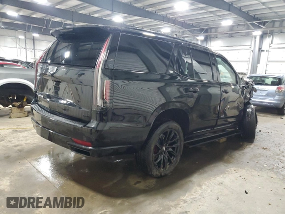 2024 Cadillac Escalade 4WD Sport with VIN 1GYS4FKL4RR310968, listed as a Copart auction lot 48261475 with 5,389 mi miles and Salvage title. Bid and sale history available at DreamBid. Image 3.