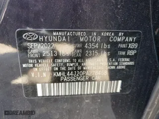 2023 Hyundai Sonata SEL Plus with VIN KMHL44J20PA278468, listed as a Copart auction lot 50638855 with 57,846 mi miles and Non Repairable. Bid and sale history available at carsss.com. Image 12.