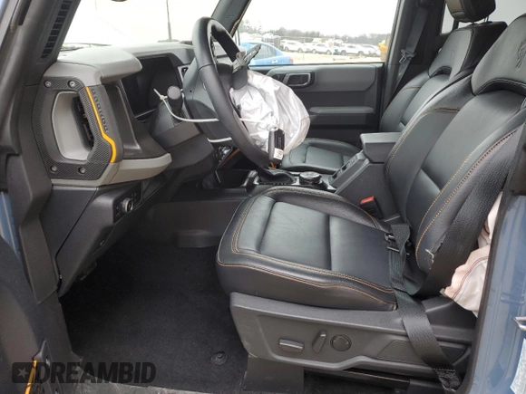 2023 Ford Bronco with VIN 1FMEE5DH6PLC15360, listed as a Copart auction lot 87738305 with 3,389 mi miles and Salvage Title. Bid and sale history available at DreamBid. Image 7.
