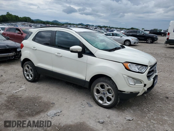 2021 Ford EcoSport SE with VIN MAJ6S3GL6MC409846, listed as a Copart auction lot 54111455 with 61,691 mi miles and Salvage title. Bid and sale history available at DreamBid. Image 4.