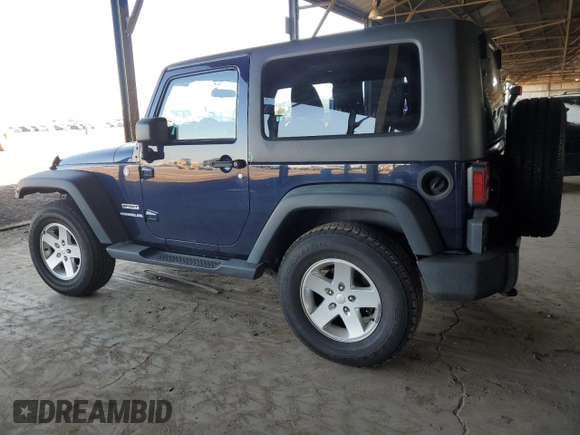 2013 Jeep Wrangler Sport with VIN 1C4GJWAGXDL604850, listed as a Copart auction lot 49509575 with 117,163 mi miles and Salvage Title. Bid and sale history available at carsss.com. Image 2.