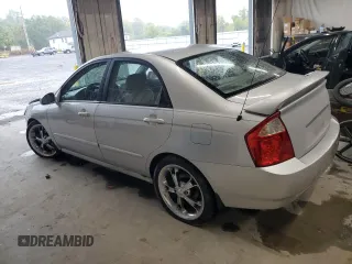 2006 Kia Spectra EX with VIN KNAFE121565357402, listed as a Copart auction lot 72889614 with 200,657 mi miles and Salvage Title. Bid and sale history available at carsss.com. Image 2.
