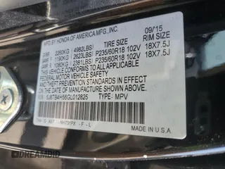 2016 Acura RDX Technology with VIN 5J8TB4H56GL012825, listed as a Copart auction lot 61005445 with 129,242 mi miles and Salvage title. Bid and sale history available at DreamBid. Image 13.