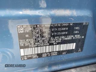 2023 Toyota RAV4 Hybrid XSE with VIN 2T3E6RFV4PW039496, listed as a IAAI auction lot 42488695 with 13,533 mi miles and . Bid and sale history available at DreamBid. Image 9.