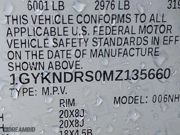 2021 Cadillac XT5 AWD Premium Luxury with VIN 1GYKNDRS0MZ135660, listed as a IAAI auction lot 41123089 with 26,361 mi miles. Bid and sale history available at carsss.com. Image 9.