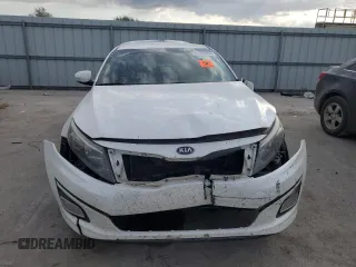 2015 Kia Optima LX with VIN KNAGM4A71F5598582, listed as a Copart auction lot 77694334 with 0 mi miles and Salvage Title. Bid and sale history available at carsss.com. Image 5.