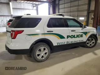 2016 Ford Utility Police Interceptor with VIN 1FM5K8AR4GGC26051, listed as a Copart auction lot 66095104 with 103,324 mi miles and Salvage Title. Bid and sale history available at carsss.com. Image 3.