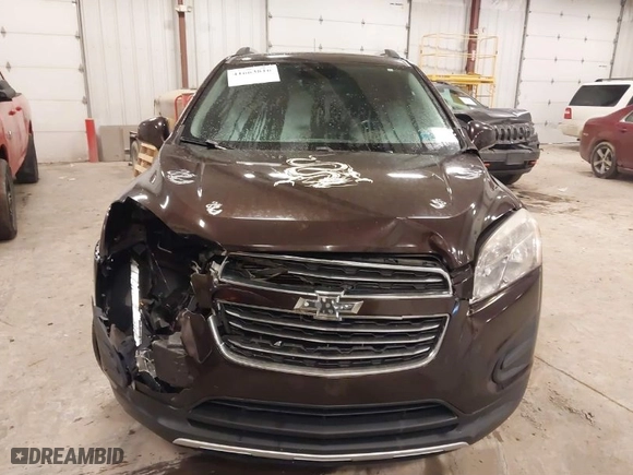 2015 Chevrolet Trax LT with VIN KL7CJRSB0FB061257, listed as a IAAI auction lot 41663816 with 148,157 mi miles. Bid and sale history available at carsss.com. Image 12.