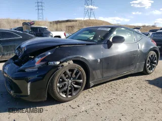 2018 Nissan 370Z with VIN JN1AZ4EH3JM571222, listed as a Copart auction lot 49055595 with 44,300 mi miles and Salvage title. Bid and sale history available at DreamBid. Image 1.
