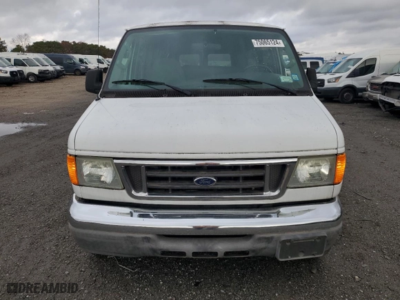 2007 Ford Econoline Wagon XL with VIN 1FBSS31L67DA55234, listed as a Copart auction lot 75065124 with 47,431 mi miles and Salvage Title. Bid and sale history available at carsss.com. Image 5.