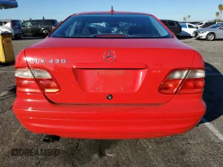 2000 Mercedes-Benz CLK 320/430 with VIN WDBLJ70G3YF140289, listed as a Copart auction lot 80795614 with 158,313 mi miles and Salvage Title. Bid and sale history available at DreamBid. Image 6.