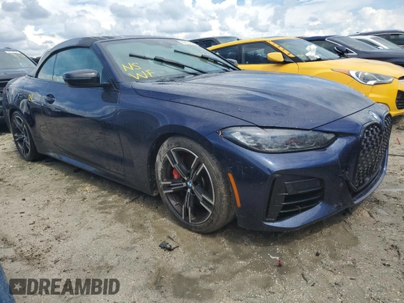 2023 BMW 4 Series M440i with VIN WBA53AT06PCL25904, listed as a Copart auction lot 74213494 with Not Provided miles and Non Repairable. Bid and sale history available at DreamBid. Image 4.